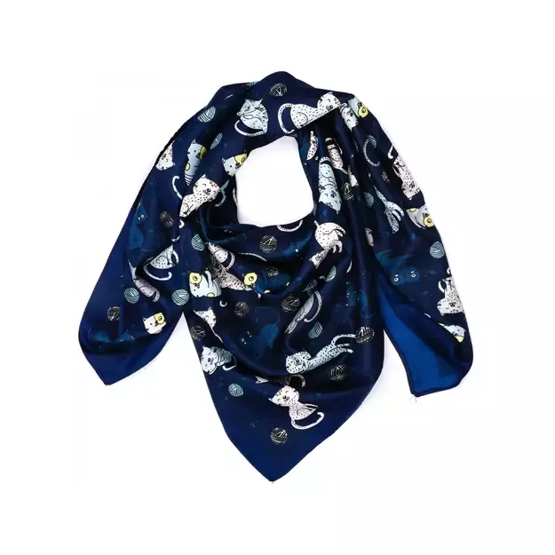 Mėlyna skarelė su kačiukais 1