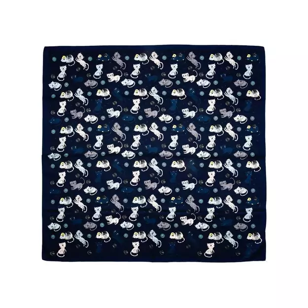 Mėlyna skarelė su kačiukais 2