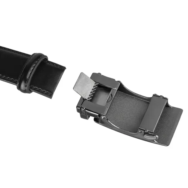 Vyriškas juodas odinis diržas su automatine sagtimi Peterson 2