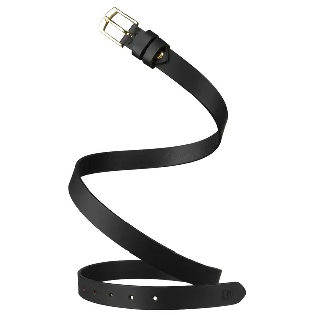 Moteriškas juodas odinis diržas Peterson 1