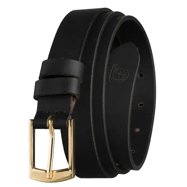 Moteriškas juodas odinis diržas Peterson