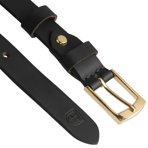 Moteriškas juodas odinis diržas Peterson 3