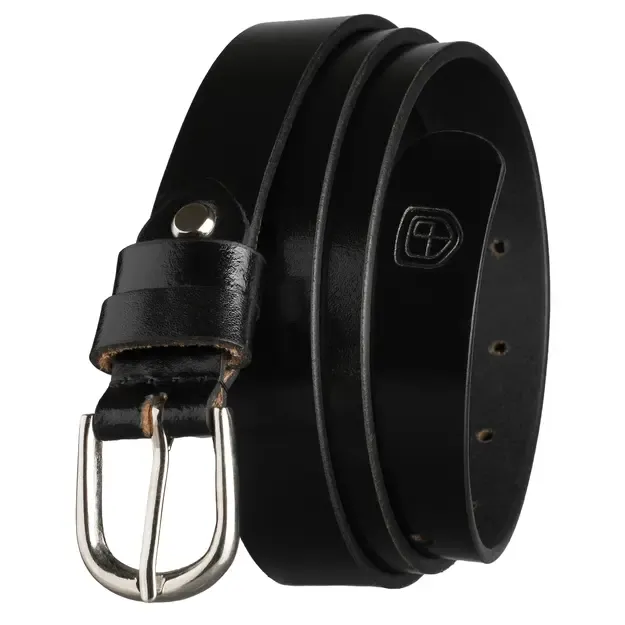 Moteriškas juodas odinis diržas Peterson