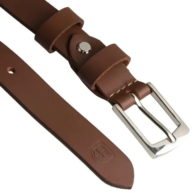 Moteriškas rudas odinis diržas Peterson 1