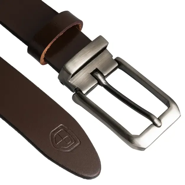 Vyriškas rudas odinis diržas Peterson 3