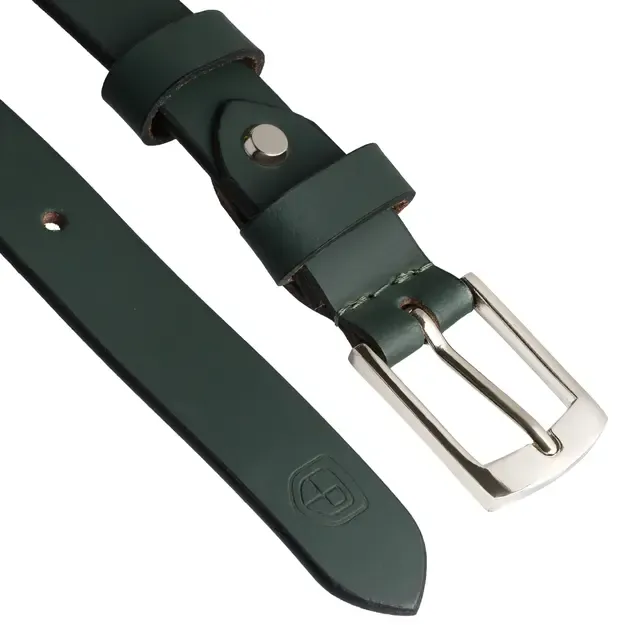 Moteriškas žalias odinis diržas Peterson 2