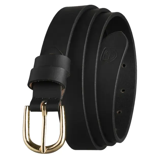 Moteriškas juodas odinis diržas Peterson