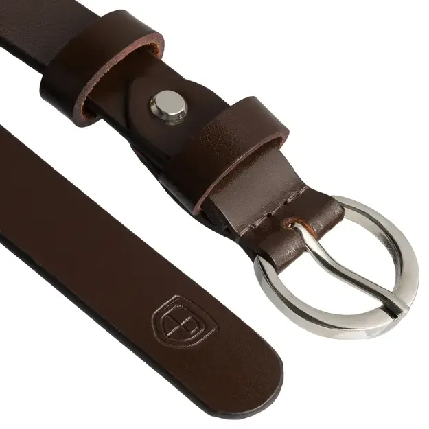 Moteriškas rudas odinis diržas Peterson 2