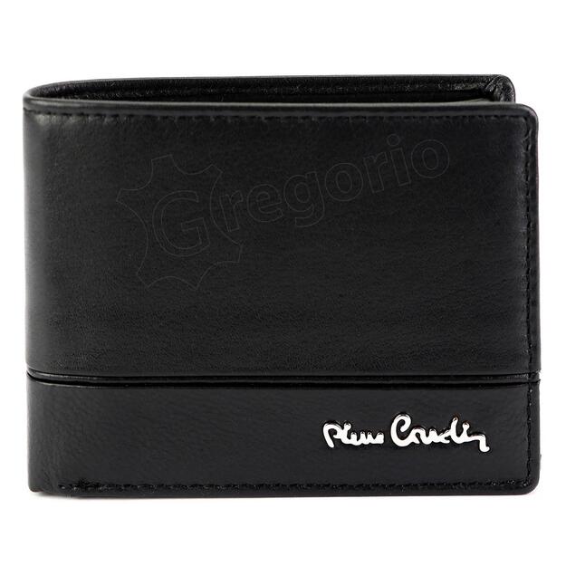 Vyriška odinė Pierre Cardin juodos spalvos piniginė 